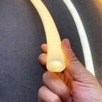 Round Flexible LED Neon Rope Lamp Silicone Tube 180/270/360° Tape Lamp Diffuser For WS2811 WS2815 Outdoor Decor Neon Strip Light