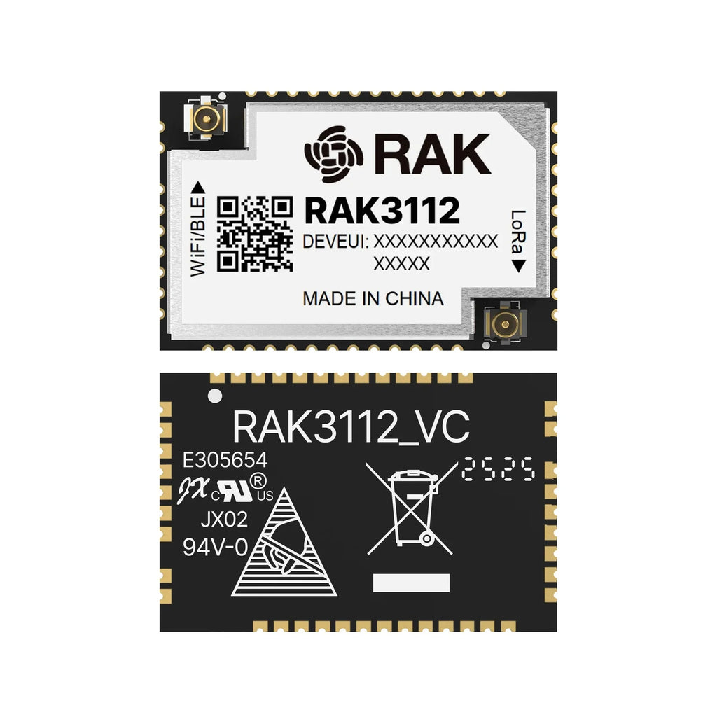 RAK3112 WisDuo Module For EdgeAI With LoRa ESP32-S3+SX1262Module With WiFi BLE  And LoRa, Ideal For Edge AI  Meshtastic And LoT