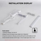 Cabinet LED Lighting Lamp Strip Sensor Switch DC12-24V 5A Mini PIR/Touch/Sweep/Motion Electrical Switches DuPont Connector Cable