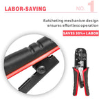 RJ45 Cat6 Crimping Tool Kit with RJ11/12/45 8P6P Network LAN Crimper Connectors and Covers Network Cable Tester Wire Stripper