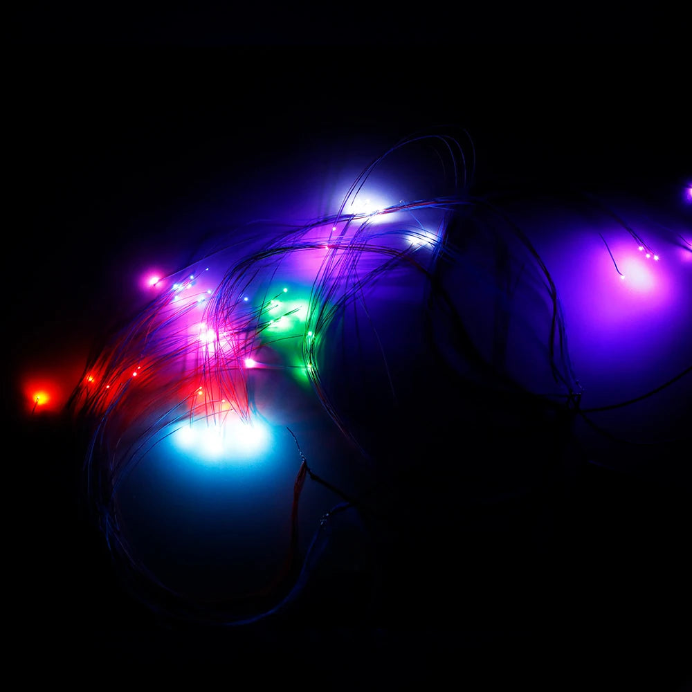 10Pcs/bag 0805 FLASHING SMD Lamp Wired Micro Litz Led Pre-Soldered Chip Wired 30cm 3V Railway DIY Model Toy Light Wires