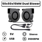 GDSTIME Dual 40mm 50mm 60mm 80mm 92mm 120mm 140mm DC 5V Powered USB Fans with 2 in 1 USB Cable for AV Receiver DVR Cooling