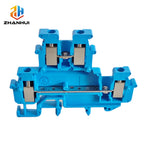 5Pcs MBKKB-2.5 Double Layer DIN Rail Terminal Block - 2.5mm² 12AWG Screw Connection Electrical Wire Conductor Terminal