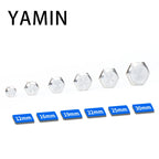 5pcs 12/16/19/22/25/30mm Ultra Short Electric Waterproof Power Reset Momentary Pressure Mini Push Button Switch Silver Black