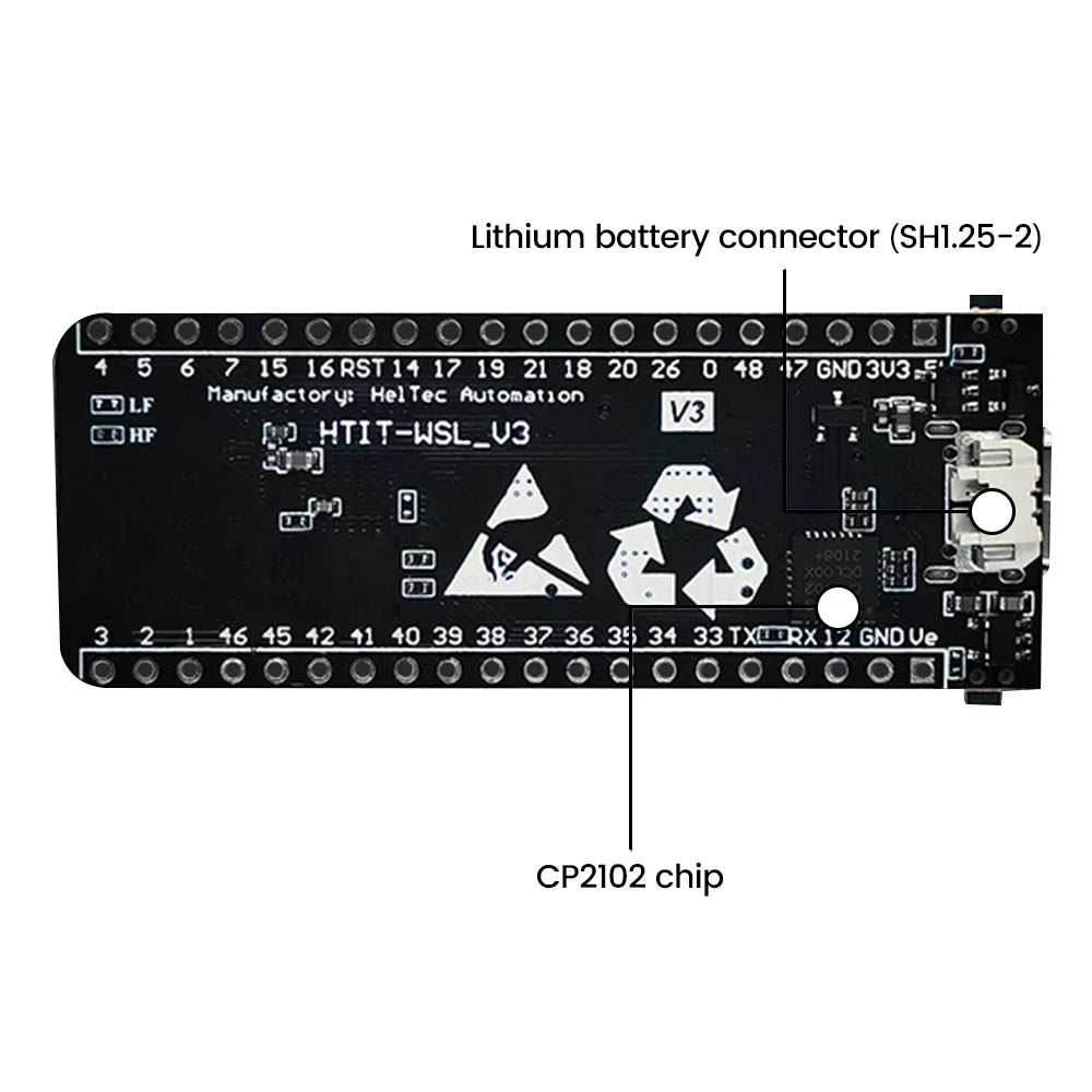 New 433-510MHZ/ 863-928MHZ Wireless stick lite ESP32+LoRa V3 development board compatible with ESP32-S3 node Type - C