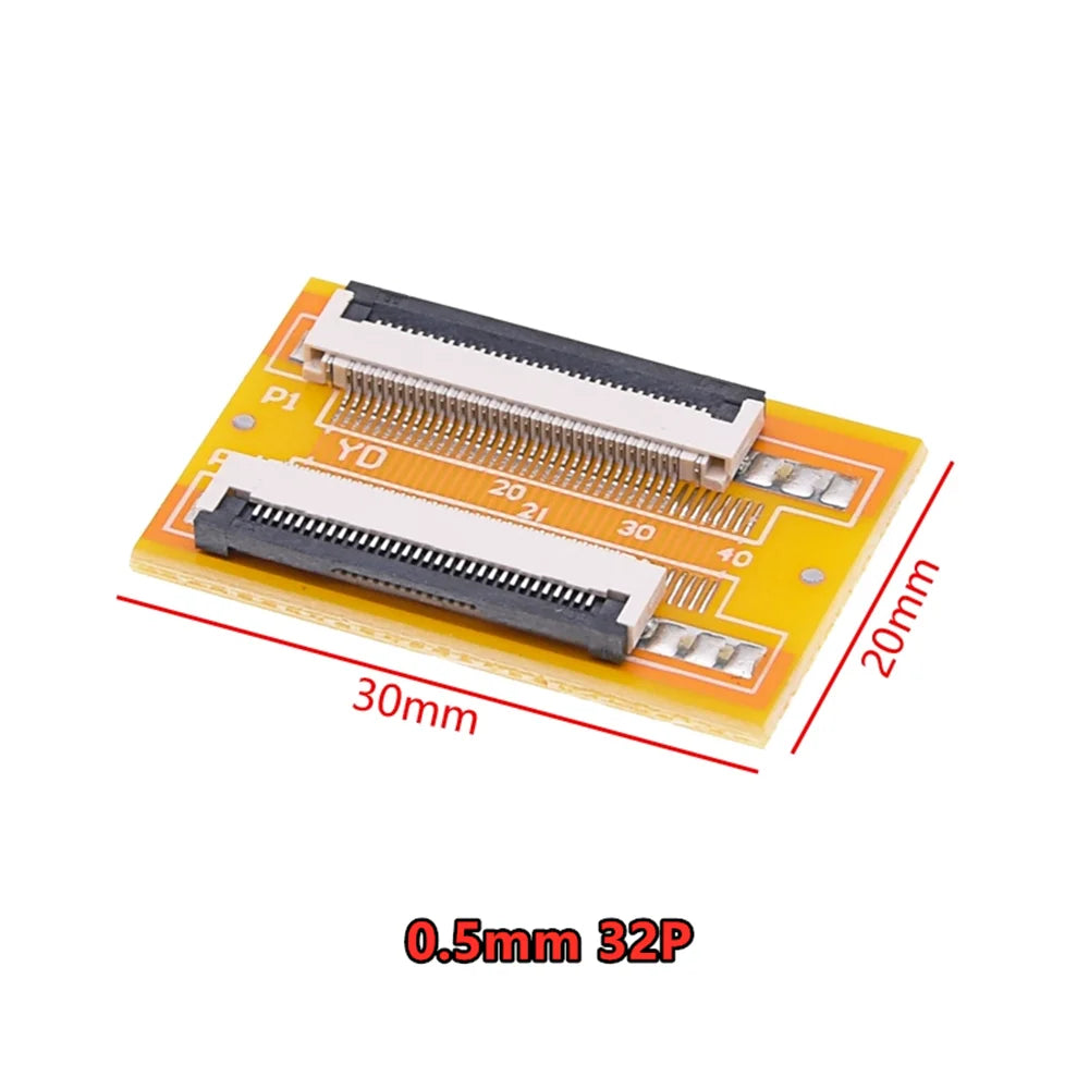 FPC Extension Board FFC Flexible Ribbon Cable Adapter Board 1.0/0.5mm Spacing Flat Wire 4P/8P/10P/20P/40P-60P for Electronics