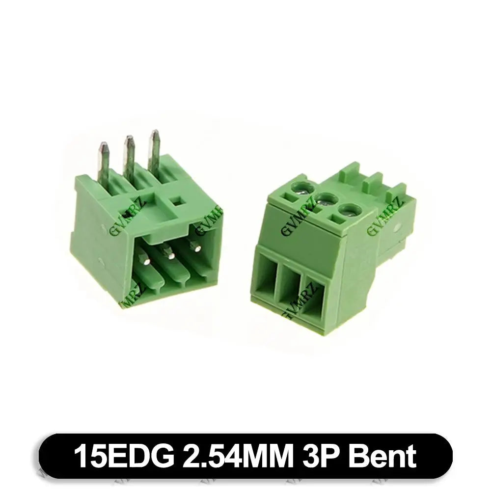 5Set 15EDG 2.54mm PCB Seal Screw Terminal Block 2 ~ 12 Pin KF15EDG Female Socket Pin Header Wire Connector +2.54 Male Plug 9P