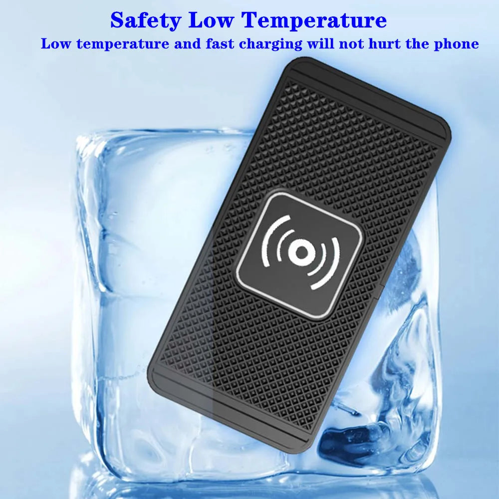 Car Wireless Charger for Samsung Galaxy S24 S23 S22 Induction Fast Car Charging Pad for iPhone Xiaomi Mobile Phone Car Charger