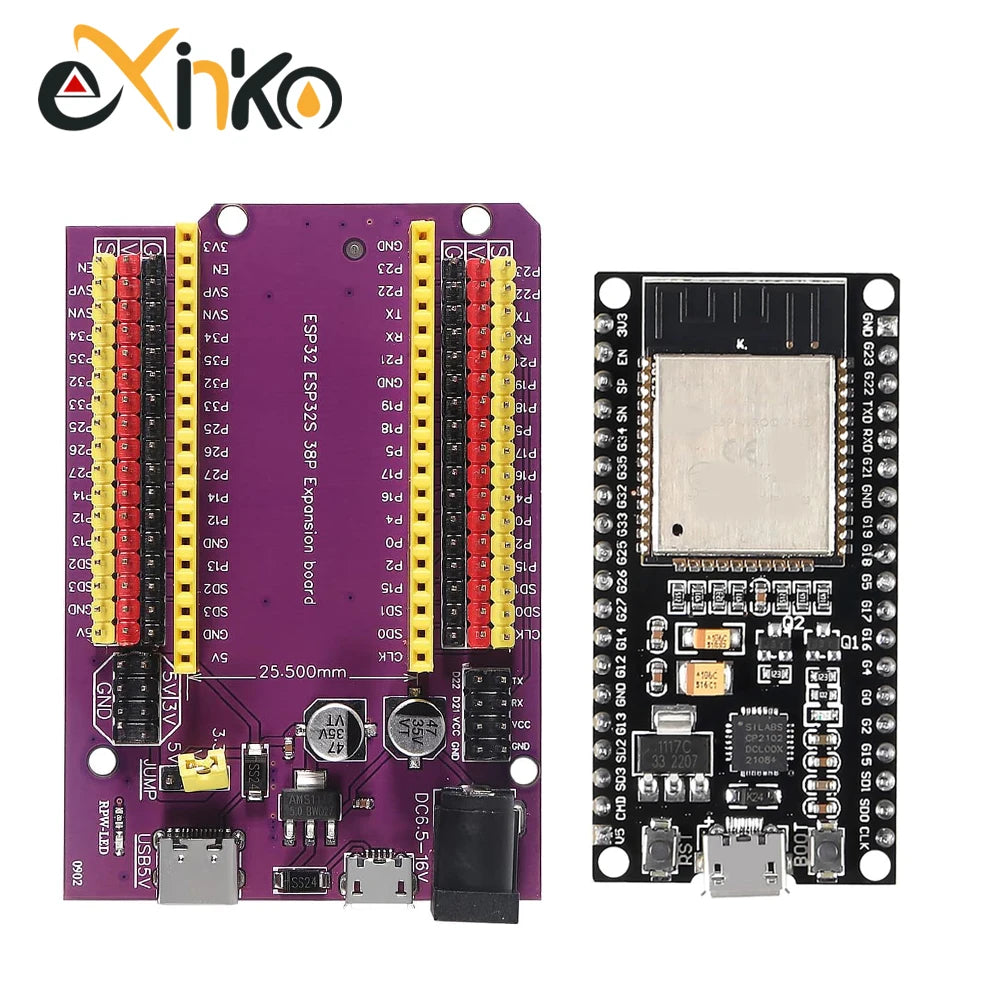 32 Development Board TYPE-C/MICRO USB CP2102 WiFi+Bluetooth Dual Core 32-DevKitC-32 Expansion