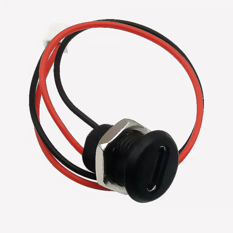 1Pcs USB Type C Female 2 Pin to JST PH 2.0mm 2Pin Plug Wire Cable Connector Type-C Socket Charging Port Nut Panel Mount with Cap