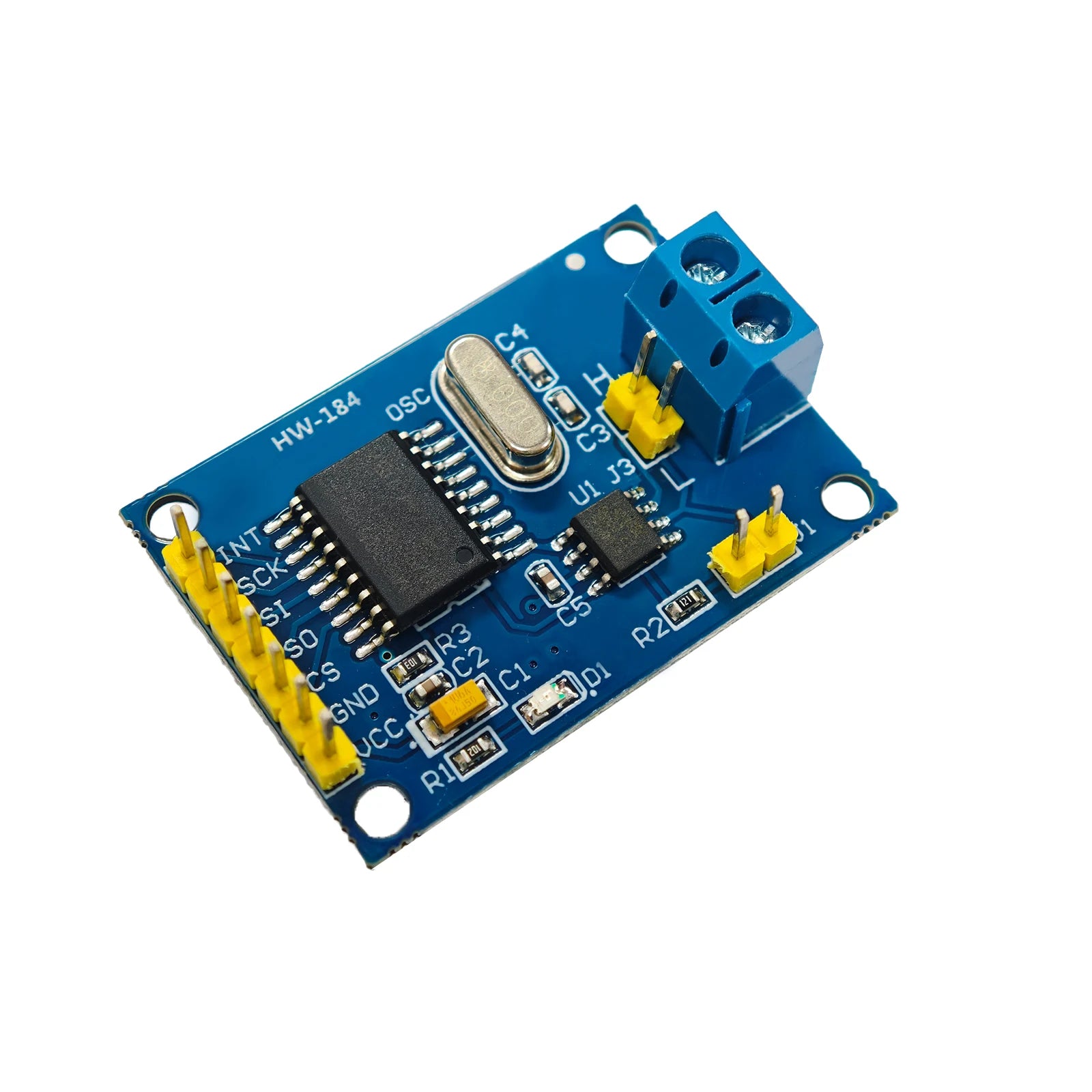 MCP2515 CAN Bus Module TJA1050 SPI Interface Receiver High Speed Industrial Grade for Arduino for STM32 for 51 MCU Automotive