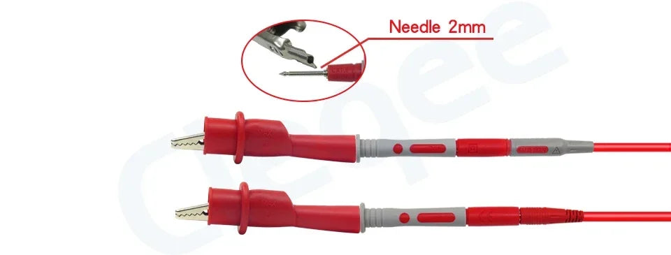 Cleqee P1600 Series High Quality Multimeter Test Lead Kit BNC-Test Cable Test Probe IC Test Hook Automotive Repair Tool Set