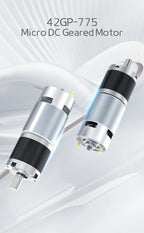 12V24V Planetary Gear DC Low-Speed Motor DC 775 Long Life Ultra-High Torque Forward And Reverse 42mm Planetary Brushed GearMotor
