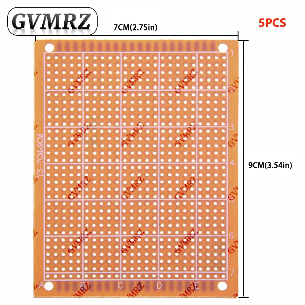 Phenolic PCB Prototype Board Universal Through Hole Perfboard for DIY Electronic Projects