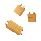 5pcs XT60 XT30 XT90 Bullet Connectors Kit, Male & Female Pairs with Heat Shrink Tube, for RC Drone Airplane Car FPV Lipo Battery