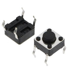 20PCS 6x6 Push Button Switch DIP 6X6X4.3 Light Touch Switch 6*6*4.3/5/6/7/8/9/10/11/12/13MM The Power Switch 4Pins For Arduino
