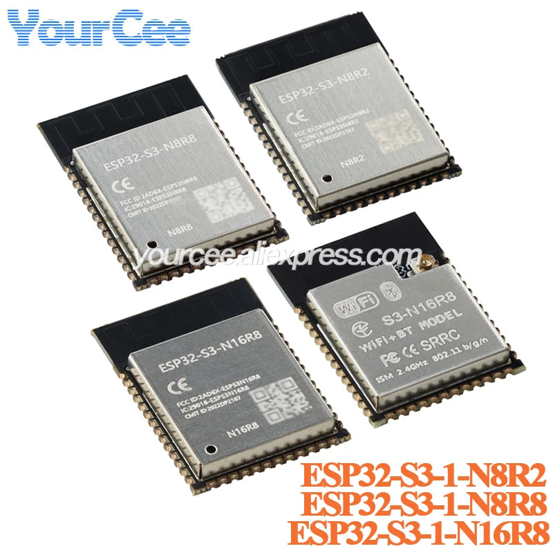 10pcs/1pc ESP32 ESP32-S3-1-N8R2 ESP32-S3-1-N8R8 ESP32-S3-1-N16R8 S3-N8R2 Wifi Ble 5.0 Dual Core 32-bit MCU Wireless Wi Fi Module