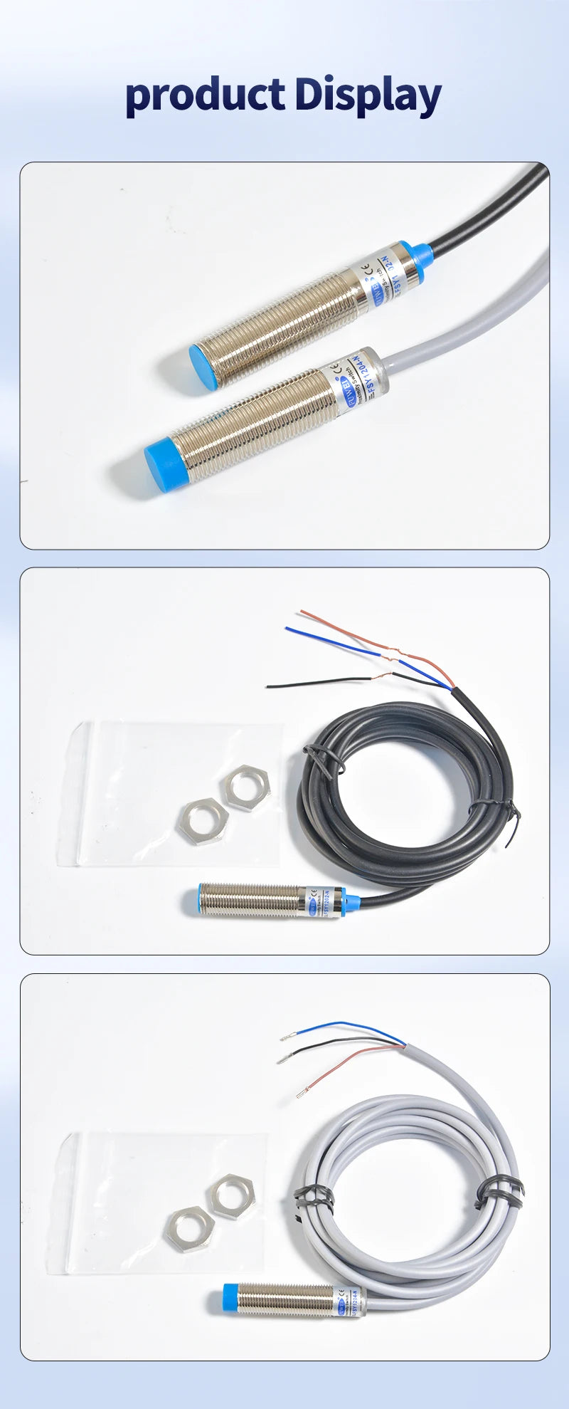 FSY12 M12 round Capacitive Proximity Sensor Switch Non-contact Positioning Sensor for Industrial Use