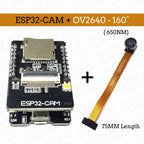 Original ESP32-CAM Camera Module Kit 2.4 GHz WiFi Bluetooth 8MB PSRAM OV2640 Camera Module 66 120 160 Degree 850nm Night Vision