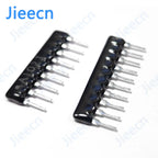 200PCS 4PIN-10PIN Exclusion Network Resistor array DIP 220R 330R 470R 510R 680R OHM 1K 1.5K 2K 2.2K 3K 3.3K 10K 100K 9A681J 510K