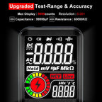 BSIDE Digital Multimeter Smart Electrician Tester USB Charge T-RMS DC AC Voltage Capacitance Ohm Hz NCV Professional Multitester
