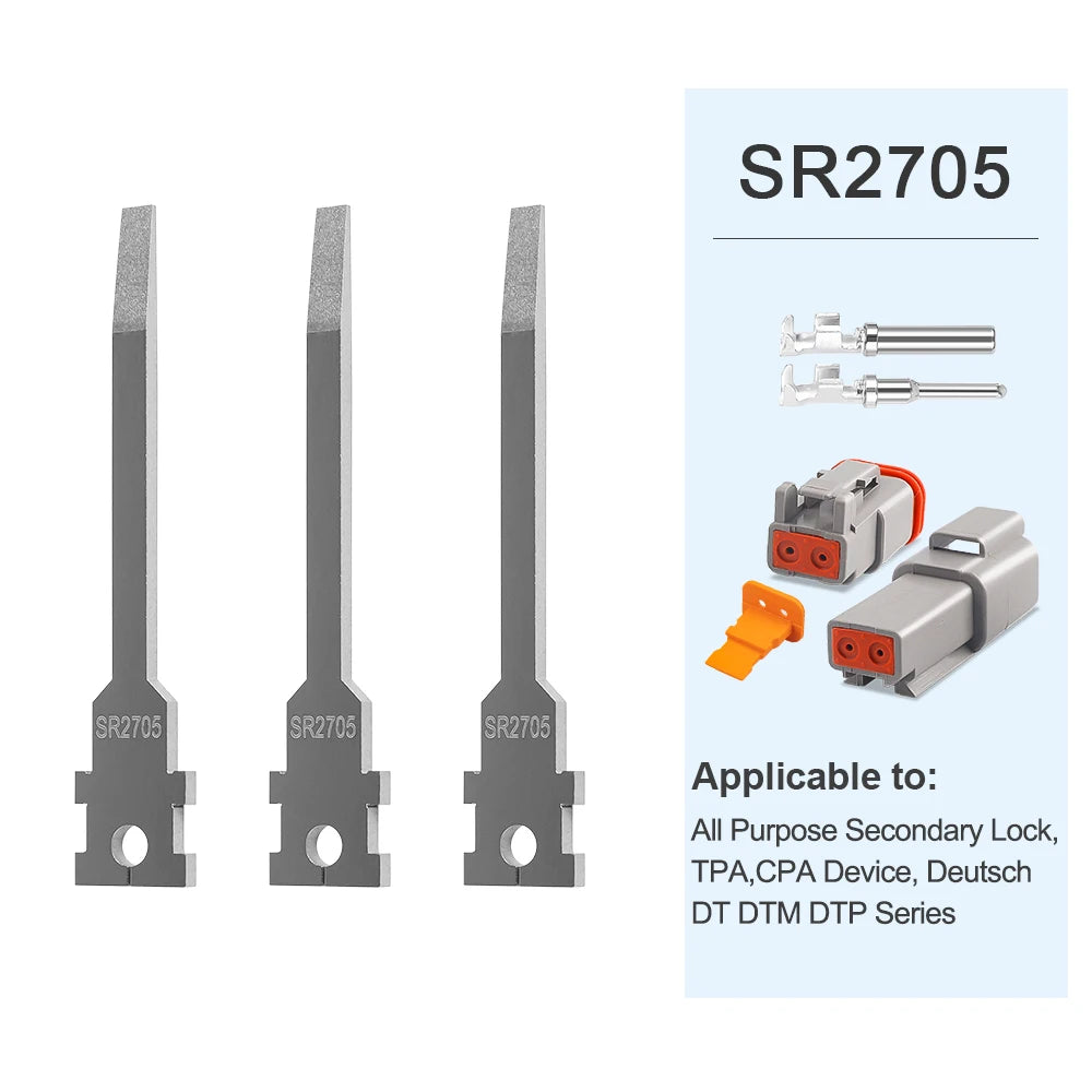 JRready Replacement Tip Kit for Extraction Tool &Terminal Release Tool for Deutsch,AMP/TE,Molex,Delphi,JST,Harting Connectors
