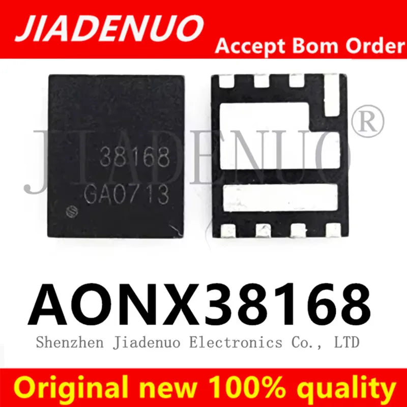 (2-5pcs) 100% Original New AONX38168 AON38168 Printing Silk 38168 QFN5*6 N Channel 25V60 Chipset