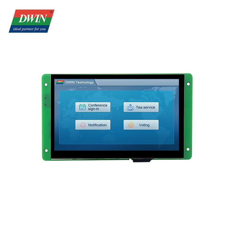DWIN 7 Inch 800*480 HMI Intelligent TN TFT LCD Display Module UART Commercial Grade Capacitive Touch Screen DMG80480C070_03W