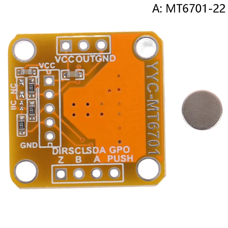 New Magnetic Encoder MT6701 Magnetic Induction Angle Measurement Sensor Module 14bit High Precision Can Perfectly Replace AS5600