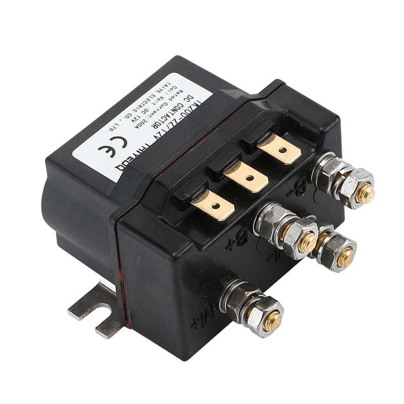 Winch Solenoid Relay 12V 200A DC 2 Phase Magnetic Intermittently Contactor 12/24/36/48/60VDC TK200-2Z