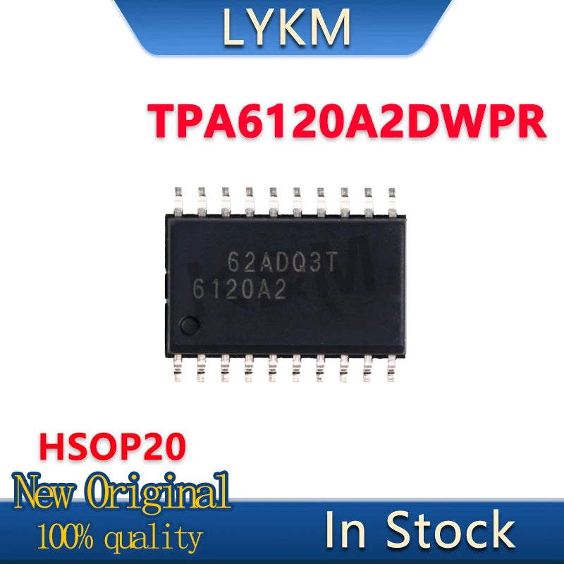 2-5/Piece New Original TPA6120A2DWPR 6120A2 HSOP20 Audio power amplifier chip In Stock