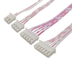10pcs XH2.54mm 2P 3P 4P 5P 6P 7P 8P-12P Female to Female Connector with 26AWG Red White Wire Cable XH2.54 Double-ended Plugs