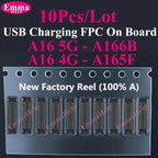 10pcs Charging FPC on MainBoard for Samsung A12 A22 A52 A55 A56 A13 A33 A34 A51 A71 A40 A80 A21S A05 A06 A07 FPC Connector Port