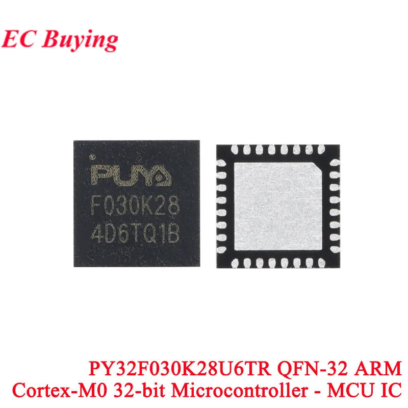 PY32F002BF15U6TR PY32F030K28U6TR PY32F002 Core Chip Development Board 48 24Mhz 32-bit ARM Microcontroller 24KB Flash 8 3KB SRAM