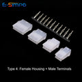 10Sets 4.2mm Pitch MOLEX Mini-Fit 5557/5559 Single Row 2/3/4/5/6P Male Female Housing Terminal Straight/Curved Needle Connector