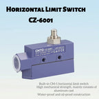 Limit Switch CNTD CZ‑6001, Sealed Horizontal Travel Switch, IP65 Waterproof, 1NO 1NC 15A 380VAC, Plastic Housing for Industrial