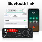 2*3W 6W Amplifier 5V MP3 Decoder Board Bluetooth 5.0 Stereo Audio DIY Car MP3 Player FM Radio TF USB 6.5mm Mic jack Record Call