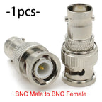 BNC to SMA / RP-SMA RF Adapter Connector Male Female Straight 4-Hole Flange Coaxial Converter for FPV WiFi Radio Antenna Systems