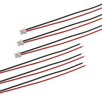 20Sets Mini Micro JST 1.25mm 2 Pin Male Female Connector Plug with Wires Cables 28AWG 10cm/20cm/30cm