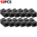 RJ45 Cat6 CAT5E Straight-Through Keystone Module Extender Adapter Couplers Plugs CAT6A RJ45 Inline Coupler Keystone Jack