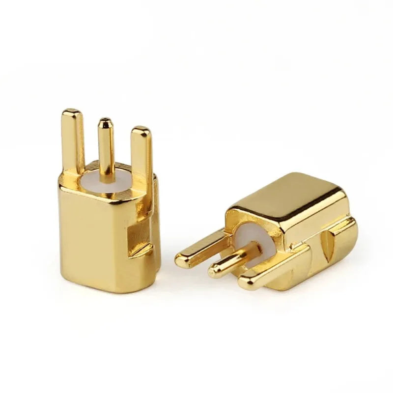 DIY MMCX Connector Shure Beryllium Copper Earphone Pin MMCX Female Plug Audio Jack Adapter For SE535 SE425 SE315 SE215 Headphone