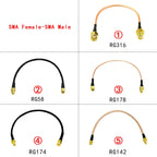 SMA  Male to Female RF Plug Jack Connector Pigtail Extension Cable for RG174 RG178 RG316 RG58 RG142