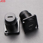 JCD 1pcs Metal D Type Module RJ45 CAT6&USB 2.0/3.0&Type C&HDMI-Jack Socket Through Network Panel Mounting Electronic Connector