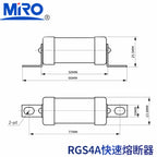 New original  1PCS MRO RGS4A 660/690V 100A125A 150A 160A 200A 660GH FUSE Fuse Tube