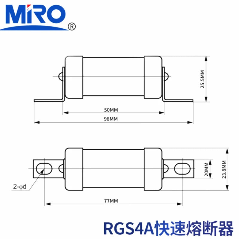 New original  1PCS MRO RGS4A 660/690V 100A125A 150A 160A 200A 660GH FUSE Fuse Tube