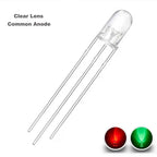 100 Pcs 5mm Led Diode Bicolor Two Color Red Green Blue Commmon Anode Cathode 2V 3V 20mA F5 Light Emitting Lamp Blub For DIY PCB