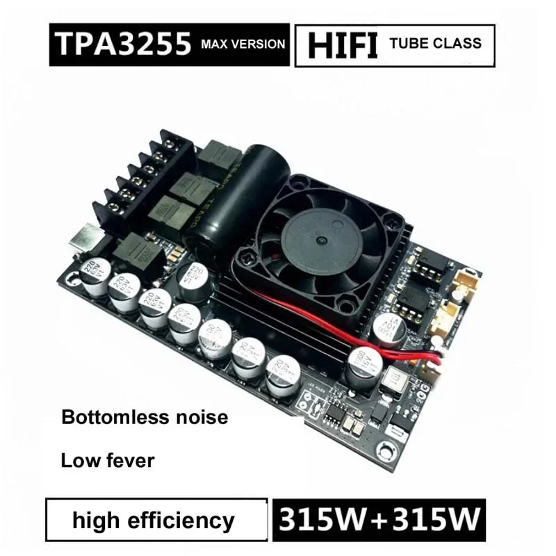 New TPA3255 High-power 300W + 300W  Stereo HIFI Digital Amplifier Board With 48V 600W Power Supply