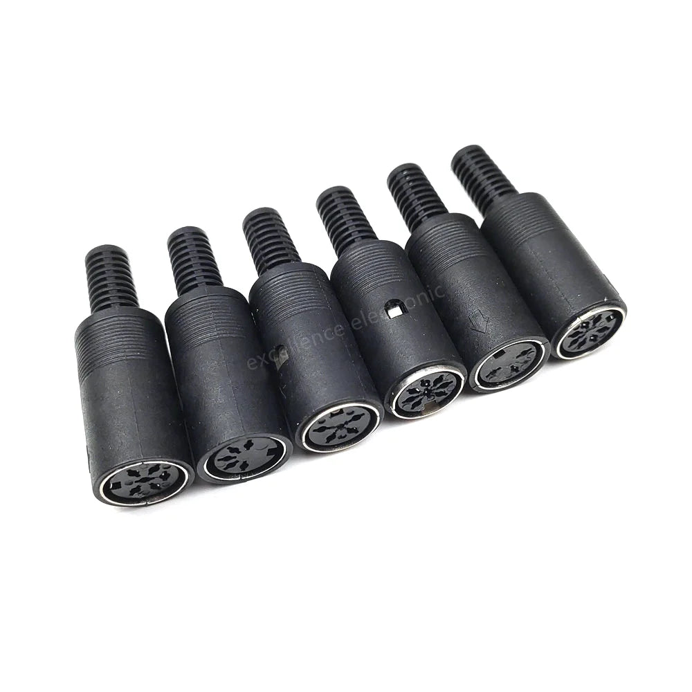 5Pcs/lot DIN S Terminal 3/4/5/6/7/8P Pin/Core Midi Male Connector Female Connector Plug Computer Large Keyboard Mouse Socket