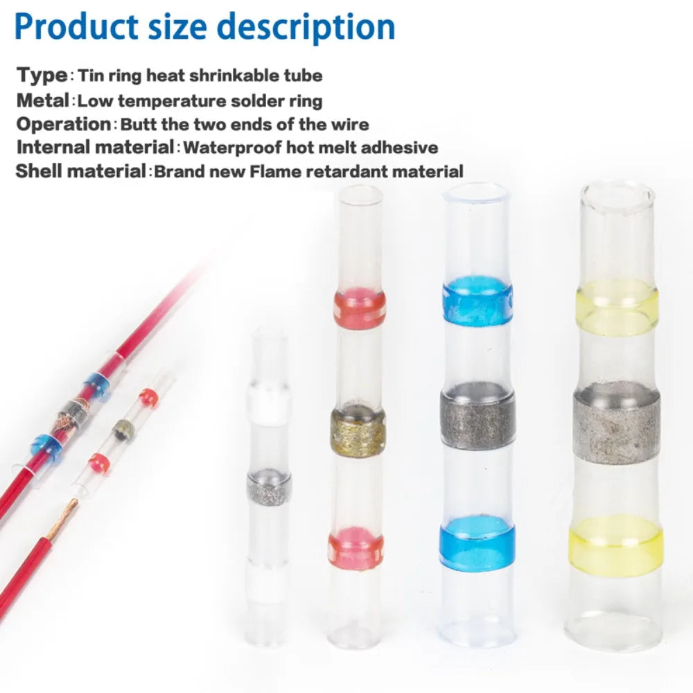50-1200PCS Heat Shrink Tubing Wires Cable Sleeves Waterproof Solder Seal Wire Connector Electric Cable Protection with Heater