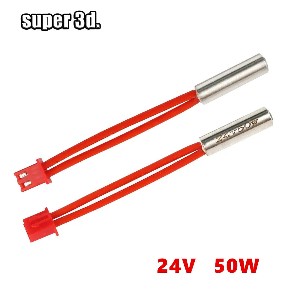 40/50W 24V Cartridge Heater High Temperature 300°C NTC100K Thermistor Heating Tube for Sprite Extruder Ender 3 S1 Pro 3D Printer